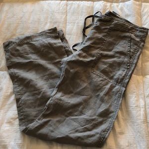 Gray drawstring pants